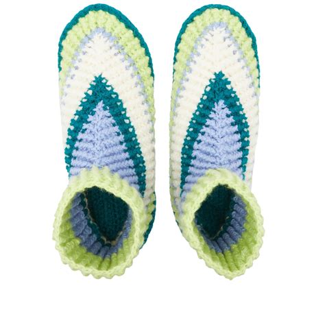 Pistachio Green Wool Slippers 